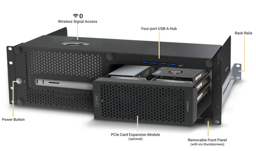 Sonnet xMac Studio 3U rackmount enclosure system Sonnet xMac Studio 3U rackmount enclosure system